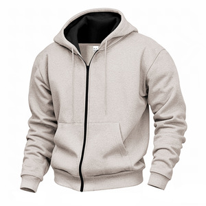 <span class=keywords><strong>Sweat</strong></span>-shirt décontracté à capuche <span class=keywords><strong>zippé</strong></span> <span class=keywords><strong>doublé</strong></span> <span class=keywords><strong>polaire</strong></span> chaud pour <span class=keywords><strong>homme</strong></span>, collection automne-hiver, pour le commerce transfrontalier - Product Image 1