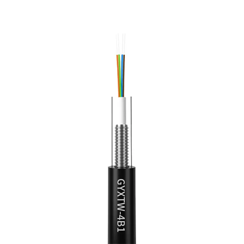Wanbao Fabriek Prijs Oem Outdoor 2/4/6/8/12 Kern Communicatie Gyxtw Internet Kabels Single Mode Glasvezel Kabel