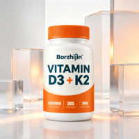 Premium Kalite Vitamin D3 50000 IU K2 Yumuşak Kapsüller Kemik Bağışıklık Sistemi Desteği Özel Etiket Bitkisel Takviyeler OEM