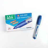 Vente en gros de marqueurs permanents à pointe fine Sharpie, noir, bleu, rouge, stylo marqueur permanent à pointe fine