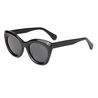 Lunettes de soleil UV400 unisexe, monture large œil de chat, style européen et américain, luxe léger, pour usage extérieur, motif floral tendance