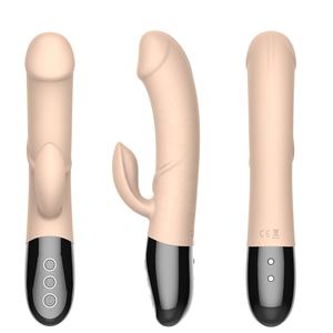 Прямая поставка с завода, силиконовый фаллоимитатор, реалистичный силиконовый Стимулятор точки G, интеллектуальный вибратор для кролика - Product Image 5