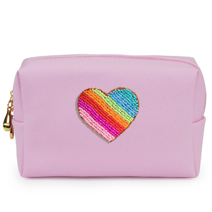 Bolsa de Cosméticos de Alta Calidad, Bolsas de Diseño Coloridas, Modernas, para Exteriores, con Diseño de Estrella de Mar y Helado, Bolsa de Cosméticos Suave para Compras - Product Image 1