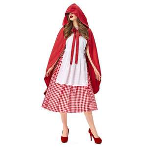 <span class=keywords><strong>Costume</strong></span> de <span class=keywords><strong>Petit</strong></span> <span class=keywords><strong>Chaperon</strong></span> <span class=keywords><strong>Rouge</strong></span> pour femmes, conte de fées, cosplay, déguisement, fête de vacances, costumes d'Halloween - Product Image 4