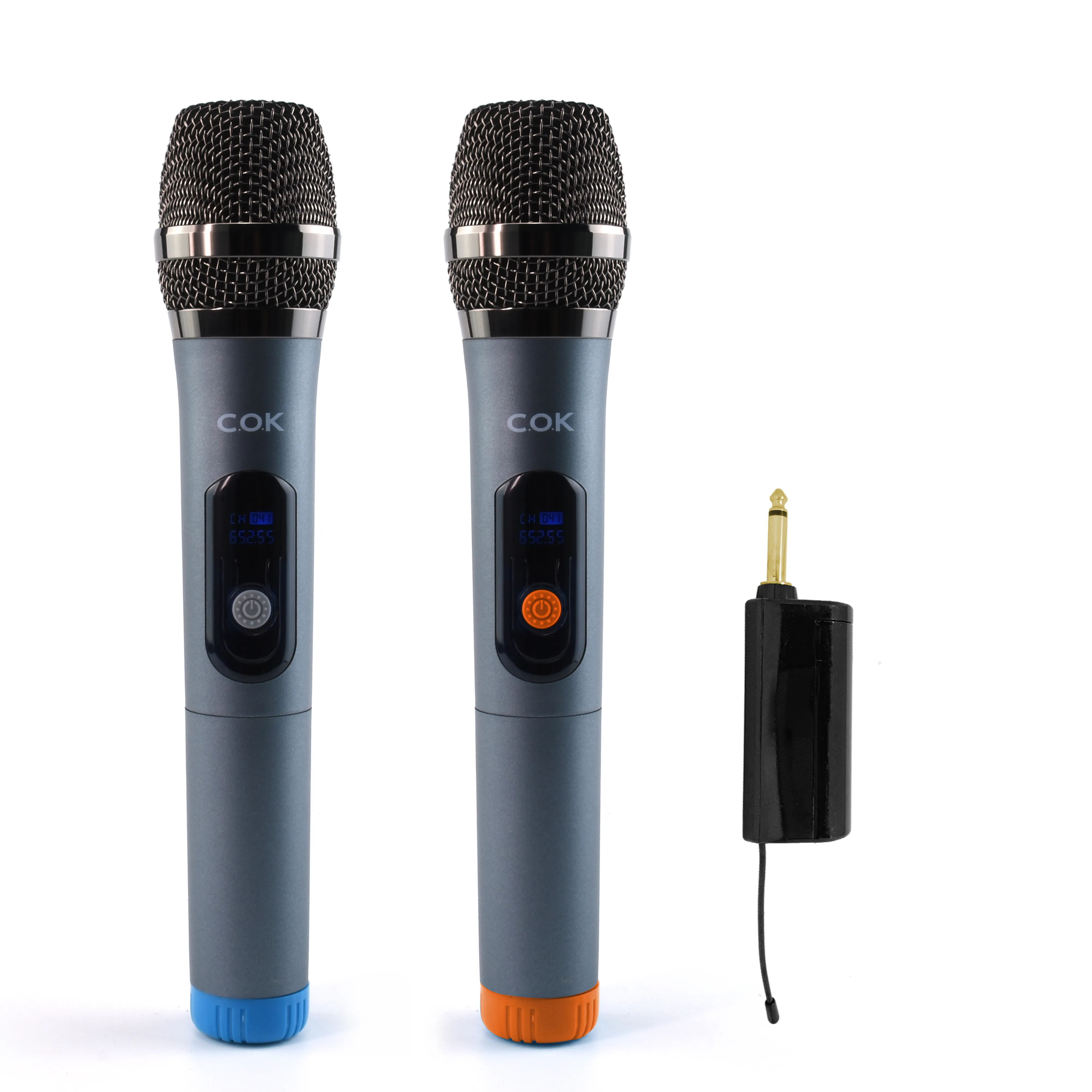 900Mhz portable dual handheld dynamic uhf fm mobile karoke wireless mic with battery operated rechargeable wireless mic