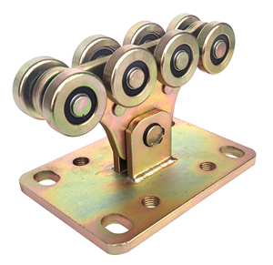 Roue de porte coulissante en <span class=keywords><strong>acier</strong></span> <span class=keywords><strong>galvanisé</strong></span>, poulie et <span class=keywords><strong>rail</strong></span> - Product Image 6