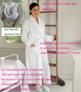 <span class=keywords><strong>Accappatoio</strong></span> da Spa in Bambù Unisex di <span class=keywords><strong>Lusso</strong></span> Morbido ed Ecologico in Cotone di Bambù - Product Image 2