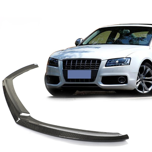 Séparateur de lèvre de pare-chocs avant en Fiber de carbone S5 adapté pour <span class=keywords><strong>Audi</strong></span> S5 2009-2010 - Product Image 1