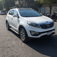 Plateforme de toit en alliage d'aluminium pour Kia Sportage 2001-2026 - Plateforme de toit + échelle de toit pliable