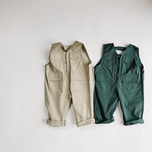 Pantalones Overol para Bebés y Niños Pequeños B34a37, Ropa Casual para Niños, Pantalones Sólidos, Venta al por Mayor para Boutiques - Product Image 6