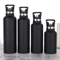 Bouchon de bouteille d'eau avec paille, nouveau design, goulot large, isotherme, anti-poussière, en PP et aluminium-plastique, isolation chaud/froid