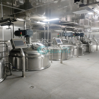 Cuve de mélange sous vide en acier inoxydable de 5000 L utilisée dans les machines à fabriquer du savon liquide, de la mayonnaise et les lignes de production de crème