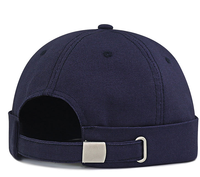 Casquette de baseball en toile unisexe ajustable, 1 pièce, sans visière, chapeau docker, grandes têtes