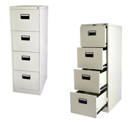 Meubles de bureau modernes en métal et acier, armoire de rangement verticale à 4 tiroirs pour atelier et école