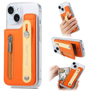 Étui en PU pour Galaxy Z Fold 6 2024 avec fermeture à bouton, dragonne, support et porte-cartes, protection RFID pour téléphone - Product Image 2