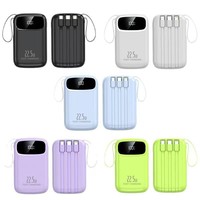 Power Bank Mobil Multifungsi 15W Pengisi Daya Nirkabel Magnetik PD 20W Pengisian Cepat Powerbank Portabel OEM ODM Pengisi Daya Ponsel Perjalanan