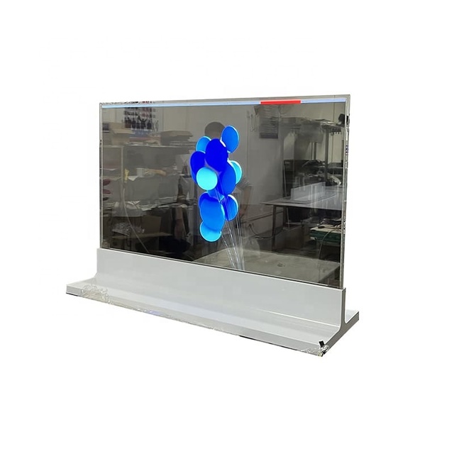 Floor Standing Desktop 55 Inch OLED Transparent Screen Digital Signage Creative OLED Touchscreen Display Monitor