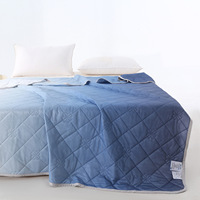 Couette d'été rafraîchissante en polyester, légère, unie, douce et respirante, idéale pour la climatisation, pour la maison et l'hôtel