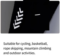 Chaussettes de sport athlétiques tricotées pour l'été avec design réfléchissant, logo personnalisé sur le bord et le bas, respirantes et anti-humidité pour le cyclisme et la course à pied (hommes)