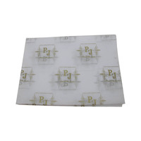 Emballage en papier d'emballage SilkTissue personnalisé avec impression personnalisée Logo blanc noir pour chaussure vêtements fleur cadeau Shopping