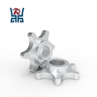 Pièces usinées CNC en aluminium sur mesure de haute précision OEM, écrous de blocage en étoile