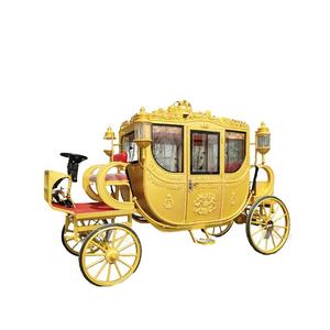 Calèche royale classique blanche de luxe pour le tourisme / Voiture de mariage électrique unique personnalisée / Voiture électrique classique élégante royale - Product Image 2