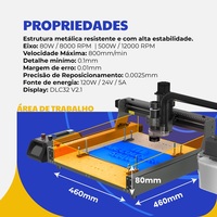Nouvelle machine de découpe d'autocollants de bureau mini CNC 4 axes C500 Pro avec prise en charge AI/DXF pour aluminium et métal, écologique
