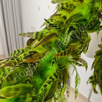 Boa en plumes de coq chinchilla teintes en gros, 2 yards, pour carnaval, costumes, décoration de mariage, artisanat DIY