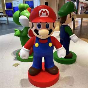 Esculturas Personalizables de Personajes de Nintendo, Estatuas de Resina de <span class=keywords><strong>Mario</strong></span>/<span class=keywords><strong>Yoshi</strong></span>/<span class=keywords><strong>Luigi</strong></span> para Parques Temáticos y Decoración del Hogar - Product Image 6