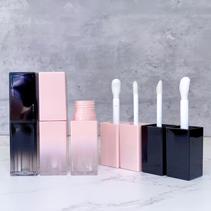 Unique Shape Transparent Black Gradient Empty Lip Gloss <b>Tube</b> with Brush - Product Image 6