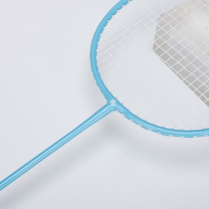 סט מחבט בדמינטון תוקפני מסגסוגת ברזל למתחילים בחוץ מקצועי שוטף אחד עמיד קל משקל קשיחות גבוהה 2 יחידות מקורה - Product Image 4