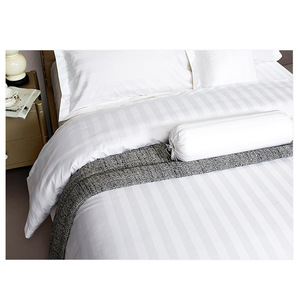 100% Cotton Dệt Satin Sọc Thêu Duvet Cover Set 300TC Đồng Bằng Phong Cách Tùy Chỉnh Vua/Nữ Hoàng Kích Thước Khách Sạn Sang Trọng Bộ Đồ Giường - Product Image 6