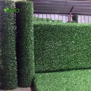 Hedge rolo paisagem grama sintética parede materiais à prova de fogo arame artificial para parede decoração