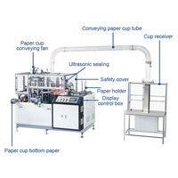 Machine à fabriquer des gobelets en papier jetables pour café à emporter biodégradable entièrement automatique 40-60 pièces/min 380V