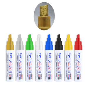 영구 잉크 도매 마커 펜이있는 Sipa 6mm 다기능 산업용 유성 마커 펜 용 정품 SP518 - Product Image 4
