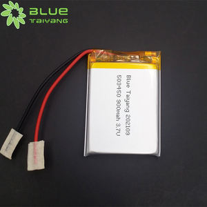 Chất lượng cao Lipo Lithium <span class=keywords><strong>li</strong></span> ion <span class=keywords><strong>polymer</strong></span> pin có thể sạc lại <span class=keywords><strong>503450</strong></span> 3.7V 900mAh lăng trụ - Product Image 2