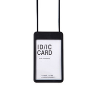 Porte-badge rétractable Y623 en plastique translucide à double tirage pour carte de travail, certificat ou badge promotionnel