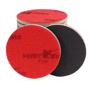 Piringan amplas abrasif kaca pemoles karbida silikon spons pengamplasan jaring kait <span class=keywords><strong>3</strong></span> inci buatan kustom - Product Image 4