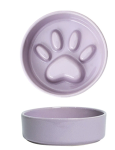 Easy-to-Clean Modern Ceramic Wooden Stand <strong>Cat</strong> Bowl-Elevated <strong>Slow</strong> <strong>Feeder</strong> for Kittens &amp; Senior <strong>Cats</strong> Eco-Friendly - Product Image 4