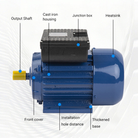 Moteur industriel asynchrone 1440rpm 2.2 KW 3 HP Moteurs électriques monophasés
