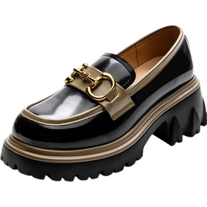 2025 Women's PU Leather Loafers High Quality Slip-On <strong>Pumps</strong> for Spring/Summer New Fashion Casual High Women's Shoes - Product Image 5