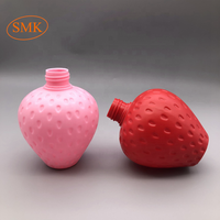 8Oz 250Ml Plastic Pe Fruit Container Aardbei Vorm Lotion Fles Met 24/410 Hals Afwerking