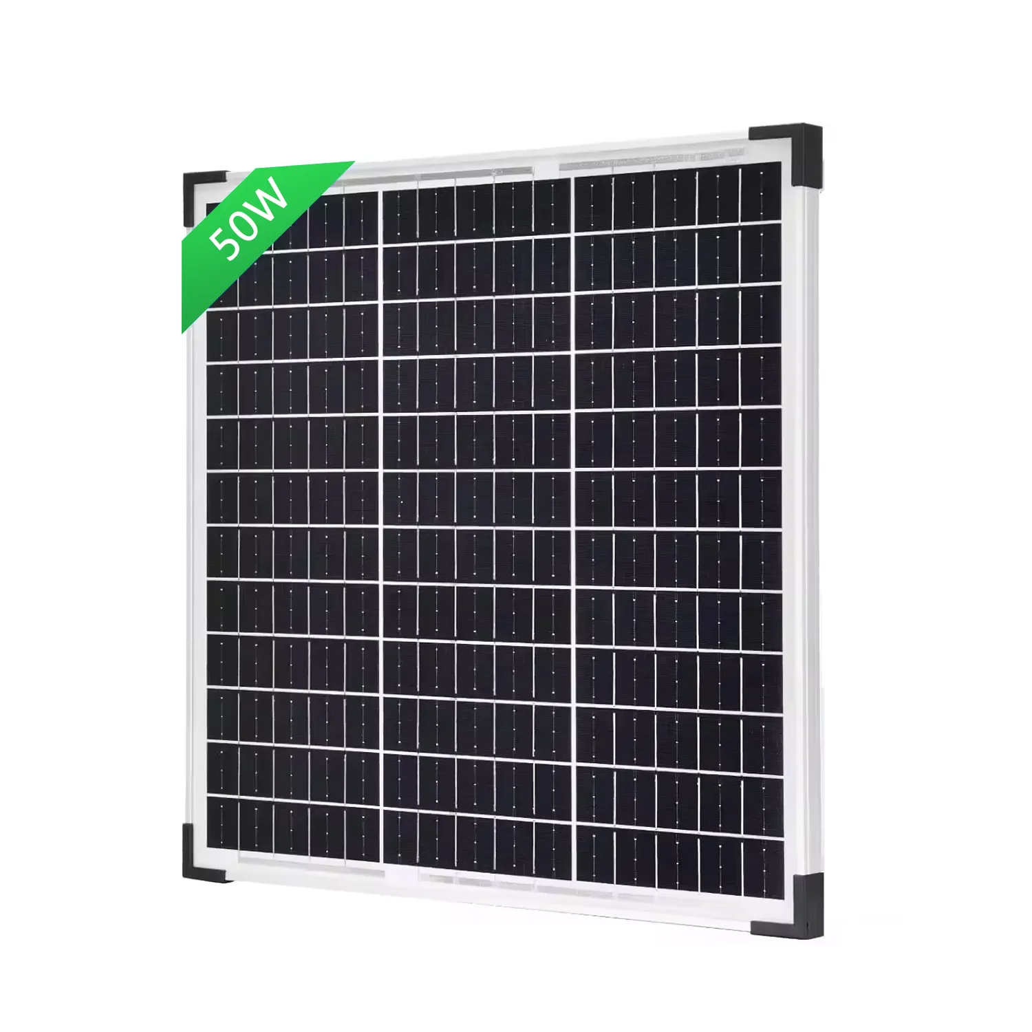 Alta eficiencia 30W 40W 50W MONO panel solar módulo PV 18V panel solar de vidrio rígido para luz de señal