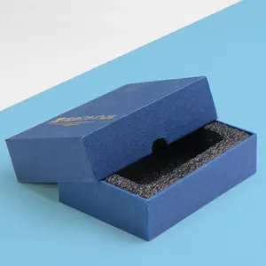 Recyclable paper Customized lid and based phone case box eco friendly cardboard gift box packing mobile phone case packaging