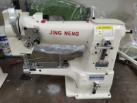 JN-335 Unique Aiguille Cylindre Bras Bande Reliure Machine À Coudre Composé Sac Chaussures En Cuir D'alimentation Industrielle Machine À Coudre
