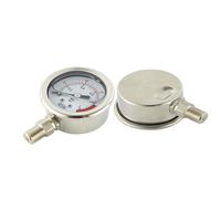 Offre Spéciale haute qualité 60mm 80mm huile glycérine rempli manomètre en acier inoxydable 60psi 150psi 350psi