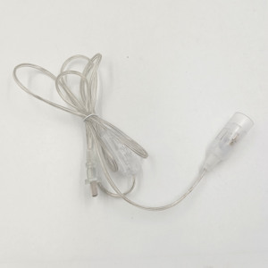 Cable de alimentación transparente <span class=keywords><strong>con</strong></span> <span class=keywords><strong>interruptor</strong></span> E14 y <span class=keywords><strong>enchufe</strong></span> estadounidense para lámpara de sal del Himalaya, 1.8m - Product Image 6