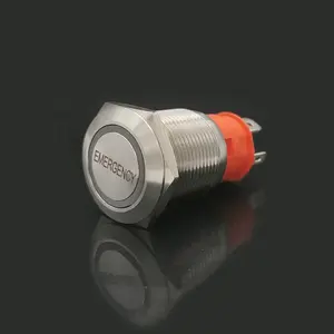Metal 19mm RG Dual Led Heavy Duty Marine 10A 20A Laser Engraved Push Button Switch
