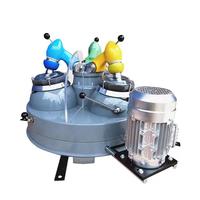 Machine de broyage à trois têtes pour laboratoire de traitement des minerais, broyeur à mortier en agate pour l'usine de pulvérisation fine des minerais