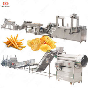 Processus automatique <span class=keywords><strong>de</strong></span> croustilles <span class=keywords><strong>de</strong></span> pommes <span class=keywords><strong>de</strong></span> <span class=keywords><strong>terre</strong></span> frites à moitié produisant une ligne <span class=keywords><strong>de</strong></span> production automatique <span class=keywords><strong>de</strong></span> frites surgelées <span class=keywords><strong>de</strong></span> 1 tonne avec machine à emballer - Product Image 2